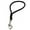 Black, variant on Round Genuine Rolled Handle Leather Dog Short Leash 12" Long 3/8" Wide Brown for Medium Breeds