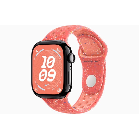 Restored Apple Watch Series 10 GPS + Cellular 46MM Jet Black Aluminium Case with Magic Ember Nike Sport Band (Refurbished)