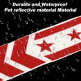 thumbnail image 5 of Unique Bargains Front Fender Arrow Sticker Decoration Motorcycle Warning Reflective Tape Waterproof Pet Reflective Material Material Red 1 Pcs 34 cm x 5.5 cm, 5 of 6