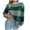 Green, variant on hotojiny Womens Fall Sweaters Fashion Striped Crew Neck Knit Pullover Casual Loose Long Sleeve Tops Streetwear S-L