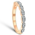 thumbnail image 3 of Pompeii 1/5 cttw Diamond Stackable Womens Wedding Ring 14k Rose Gold (I/J,I2-I3), 3 of 4
