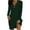 Green, variant on qolati Fall Dresses for 2024 Fashion 1/4 Zipper V Neck Off Shoulder Long Sleeve Midi Dress Elegant Loose Tshirt Party Cocktail Dress