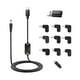 thumbnail image 1 of wonima11 USB C to DC Adapter,Barrel PD Trigger Cable(3.3ft) with 10 Connector Tips,USB to DC Power Cable can Switch Voltage by Pressing The Key,Support LED Display Voltage, 1 of 1