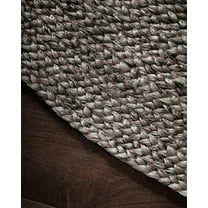 Anji Mountain Kerala Gray Jute Oval Rug 6' x 9'