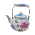 thumbnail image 2 of Lipstore Enamel Tea Kettle Beverage Jug Comfortable Grip Water Kettle for Tea Kitchen, 2 of 8