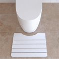 thumbnail image 2 of Castello USA Inc Modern Diatomite Stone Toilet Contour Mat in White, 2 of 4