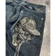 thumbnail image 5 of American Y2K nuevo Hip Hop gótico bordado recto Jeans hombres calle Casual suelto de gran tamaño trapeador pantalones de pierna ancha pareja Jeans, 5 of 5
