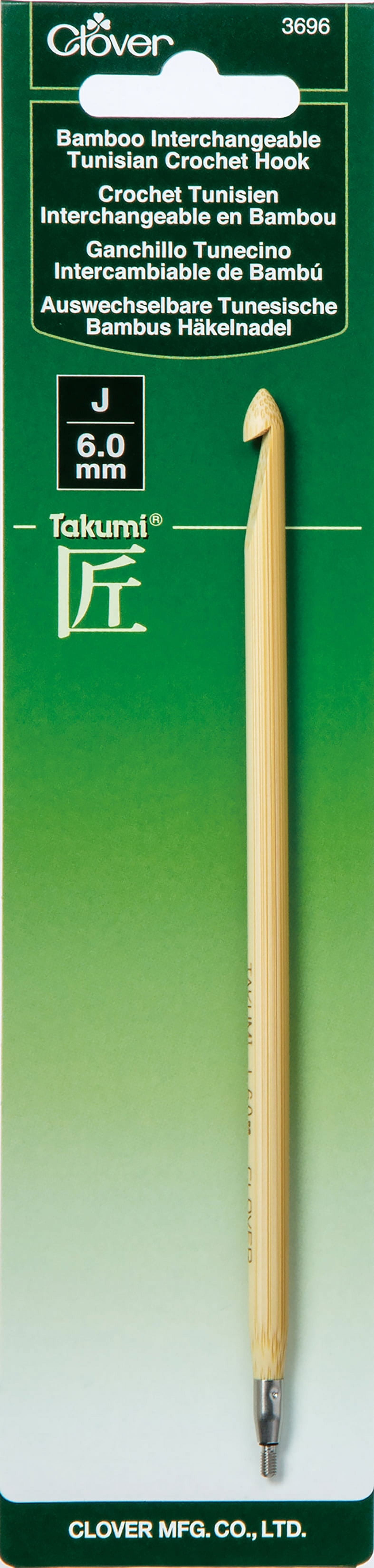 Clover Bamboo Interchangeable Tunisian Crochet Hook-Size L/8mm