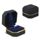 thumbnail image 4 of AVESON Caja de Anillo de Lujo, Caja de Anillo de Boda Cuadrada de Terciopelo Caja de Regalo de joyería con luz LED para Propuesta de Compromiso de Boda, Negro, 4 of 5