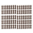 thumbnail image 2 of Walbest 10 Pieces Dollhouse Wooden Miniature Fence Handmade Decorative Cute Garden Gnome Wood Fence Ornaments, 2 of 7