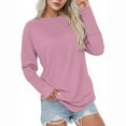 thumbnail image 2 of Essentials Women's Regular-Fit s Sweatshirts Hoodies Fleece Long Sleeve Crewneck Oversized Pullover Sweaters Casual Crew Neck Fall Clothes, 2 of 6