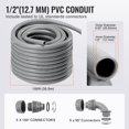 YTBW 1/2 In Flexible LiquidTight Electrical Pvc Conduit 100 Ft Non
