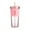 Pink, variant on 100Fens Reusable Coffee Tea Cups Iced Coffee Cup with Straw and Lid, Leakproof Clear Plastic Cups Tumbler, Double Wall Insulated Smoothie Tumbler, Wide Straw for Bubble Tea