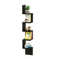 thumbnail image 6 of Furinno Rossi Contemporary 7.8" x 7.8" 5-Tier Espresso Floating Shelves, 6 of 6