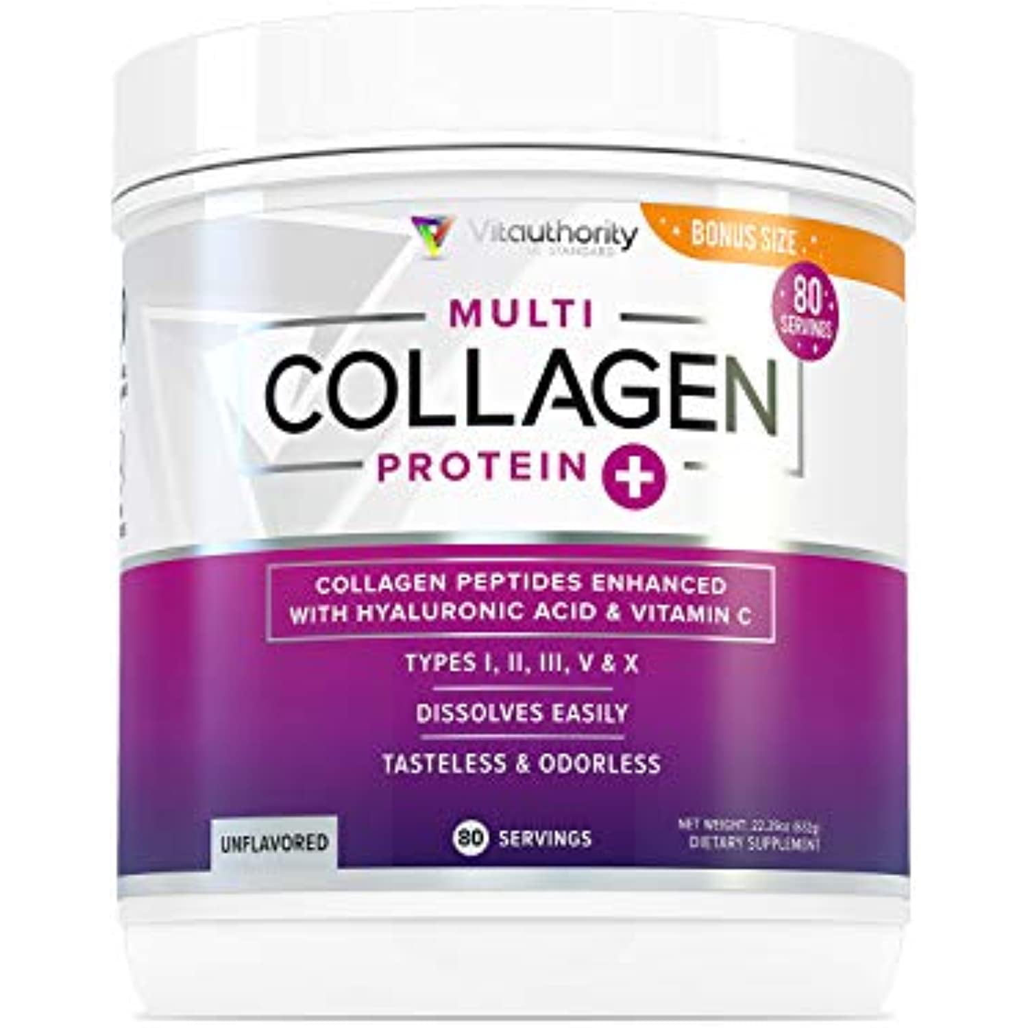 Multi Collagen Protein Powder with Hyaluronic Acid Hydrolyzed
