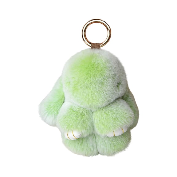 Cute Fluffy Bunny Keychain - Soft Plush Rabbit Pendant | Colorful Bag Charm for Backpacks, Purses, and Easter Gifts for Kids & Adults