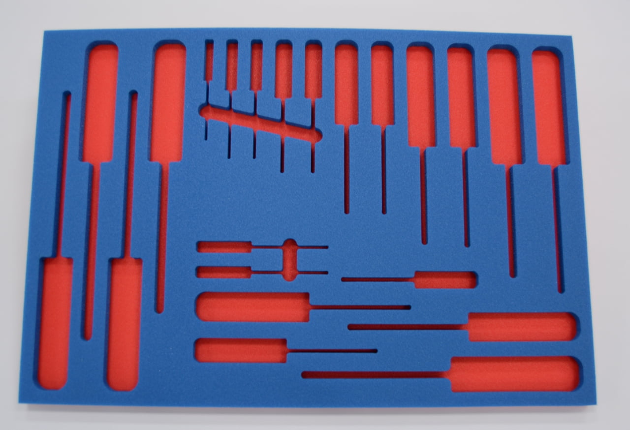 Custom Foam Tool Kits 12.750" x 22.125" Blue / Red