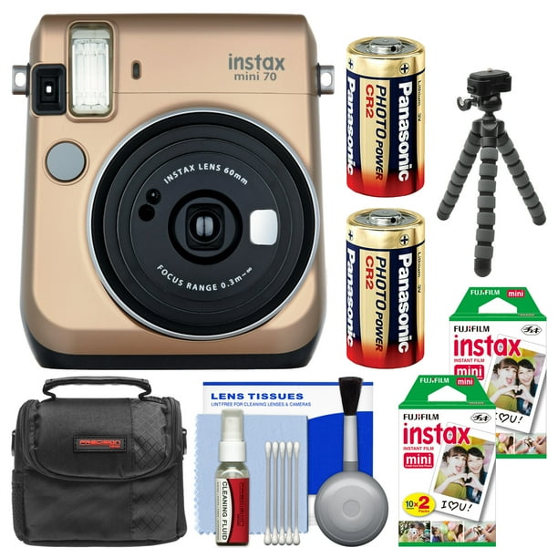 Fujifilm Instax Mini 70 Instant Film Camera + 40 Prints + Flex Tripod