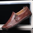 thumbnail image 3 of Zapatos de cuero para hombre, zapatos casuales de verano y otoño con cremallera lateral, zapatos de negocios transpirables para hombre Doug, 3 of 6