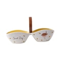 thumbnail image 4 of Cuenco divisor para ensalada de frutas, cuenco con dos compartimentos, cuenco decorativo moderno y pastoral para servir, cuenco dividido para barbacoa Amarillo, 4 of 8