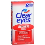 Clear Eyes Lubricant and Redness Reliever Eye Drops, 1 oz