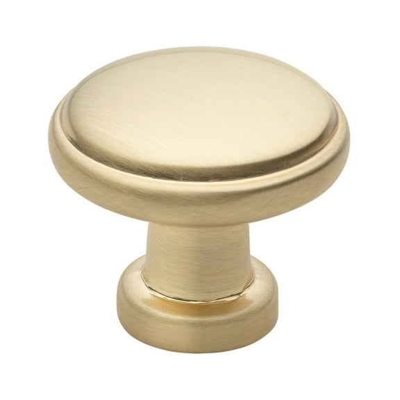 GlideRite 1-1/8 in. Round Ring Classic Cabinet Knob, Champagne Gold - 5096-CHPG, 10 Pack
