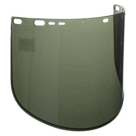 Jackson Safety Face Shield Visor,Dark Green,1/16" Thick 29086