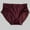 Wine, variant on Womens Panties Cotton Women's Lace Underwear Mid-Waisted Ice Silk Full Cover Underwear Soft Satin High Waisted Panties Lightweight Breathable Underpant Briefs Underwear Women Beige L
