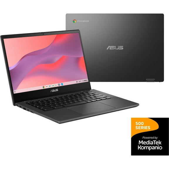 ASUS - 14" Chromebook Laptop - MediaTek Kompanio 520 - 4GB Memory - 64GB eMMC - Gravity Gray