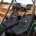 thumbnail image 2 of KUIFORTI US Flag Deer UTV Seat Covers Seats Cover with Headrest Covers for Yamaha Rhino 700 660 450 2004-2021 Water-Resistant Soft Rhino Accessories Bucket Seat Cover, 2 of 7