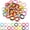 Colorful, variant on Carabiner Clip 48 count Metal Key Ring Clip Circle Rings Bulk Spring O Ring Round Cute Carabiner Spring Snap Hook Key Chain Clips for Bag Charm Handbag Purse