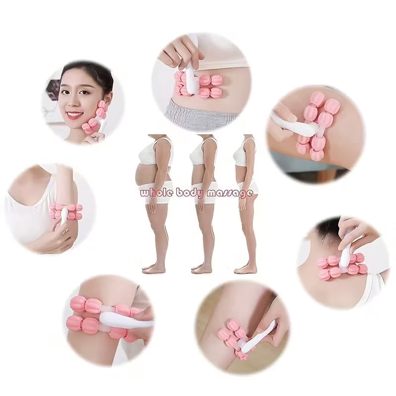 Multifunctional Y-shaped massage roller manual massager | Calf neck arm facial beauty tool
