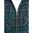 thumbnail image 5 of Rosegal Women's Plus Size Plaid Full Zip Pockets Shacket, 5 of 5