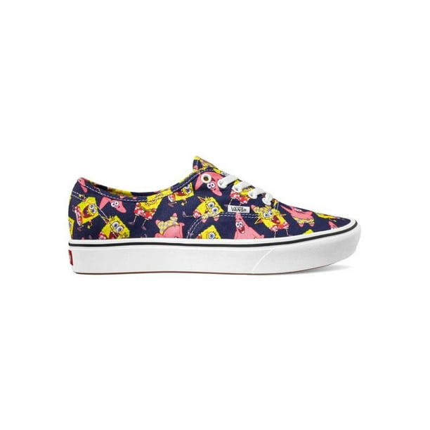Tenis Vans Authentic Bob Esponja Comfycush Unisex Skate azul 24
