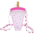 thumbnail image 1 of Portable Kids Water Bottle Ice Cream Water Bottle with Strap Straw Drinking Bottle, 1 of 6