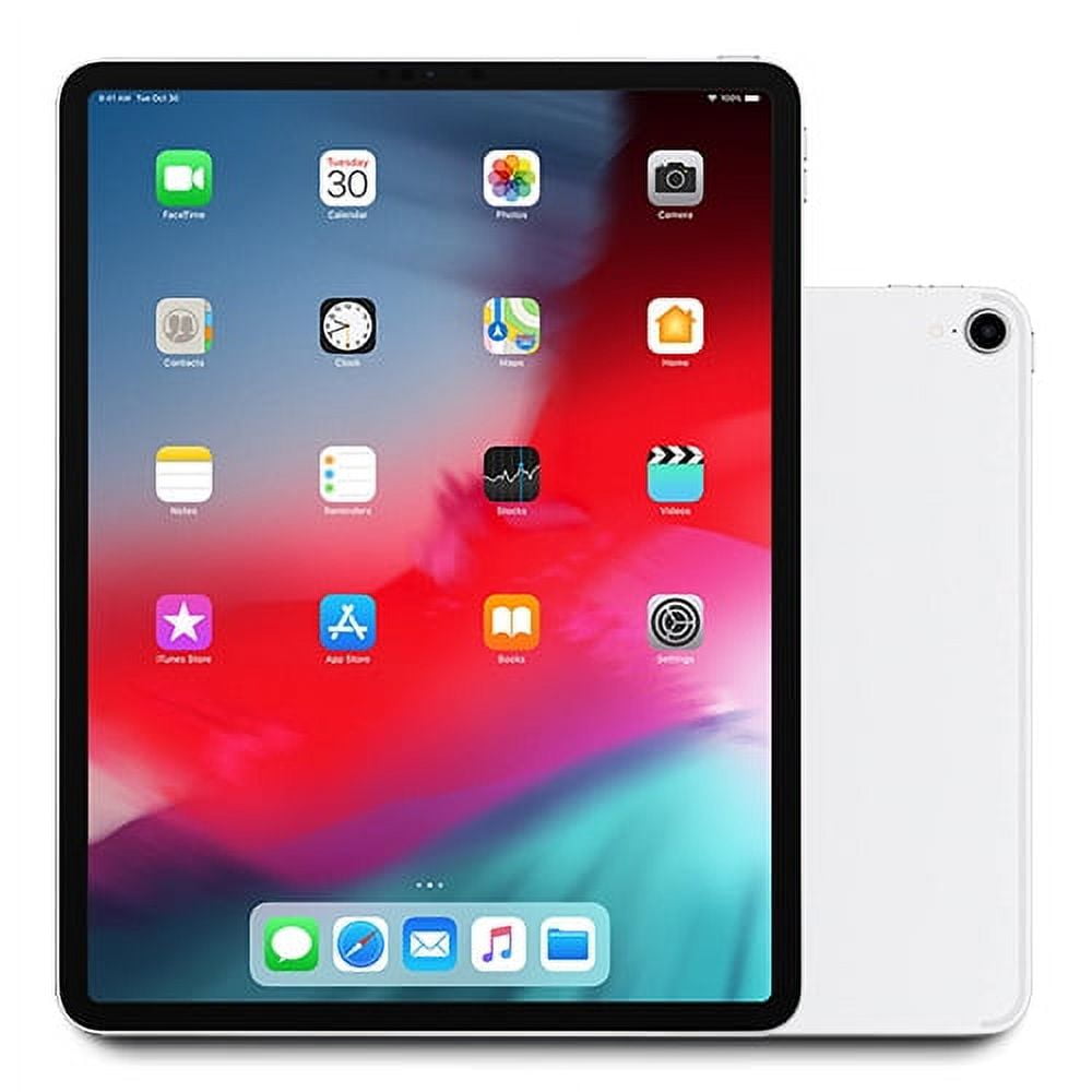 Restored 2018 Apple 12.9-in iPad pro Wi Fi+Cellular 256 GB Silver (3rd Generation) (Refurbished)