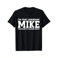 thumbnail image 2 of Playera Para Hombre de Cuello RedondoMike Personal Name First Name Funny Mike T-Shirt, 100% Cotton, Gift for Mike, S - XXXL, Black Tee For Adult, Men, Women, Teen, Teenager, Adolescent, YouthFather', 2 of 6