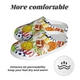 thumbnail image 6 of Lsque Balls Pattern Womens Comfort Cotton on Scuff With Memory Foam and Anti-skid Sole Slipper-35/36, 6 of 7
