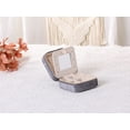 thumbnail image 6 of REGALWOVEN Travel Accessory Box with Mirror, Small Plush Velvet Accessory Organizer Case Storage for Girls Grey, 6 of 7