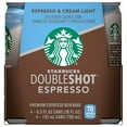 thumbnail image 3 of Starbucks Doubleshot Espresso, Espresso & Cream Light, 6.5 oz Cans, 4 pack, 3 of 5