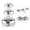 thumbnail image 4 of NS Motorcycle 3pcs Front Axle Nut Cover Axle Caps for Harley 1990-2017 FLS FLSS FLSTF FLSTFB FLSTFBS, Chrome, 4 of 5