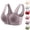 19# Light Purple, variant on Posy Bra for Seniors Front Closure No Underwire Seamless Fall Comfy Breathable Bras for Older Women Push Up Bralettes Complexion 44
