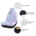 thumbnail image 6 of Pofeuu Striped Gradient Print Automotive Car Seat Covers Flat Cloth Full Set Seat Covers,Car Seat Covers front seats for Cars Trucks and SUVs-1, 6 of 9