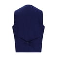 thumbnail image 6 of Pejock Men's Casual Vintage Vest with V-Neck, Belt, Pockets, and Five-Button Closure, Retro Waistcoat for Everyday Layering and Style, 6 of 7