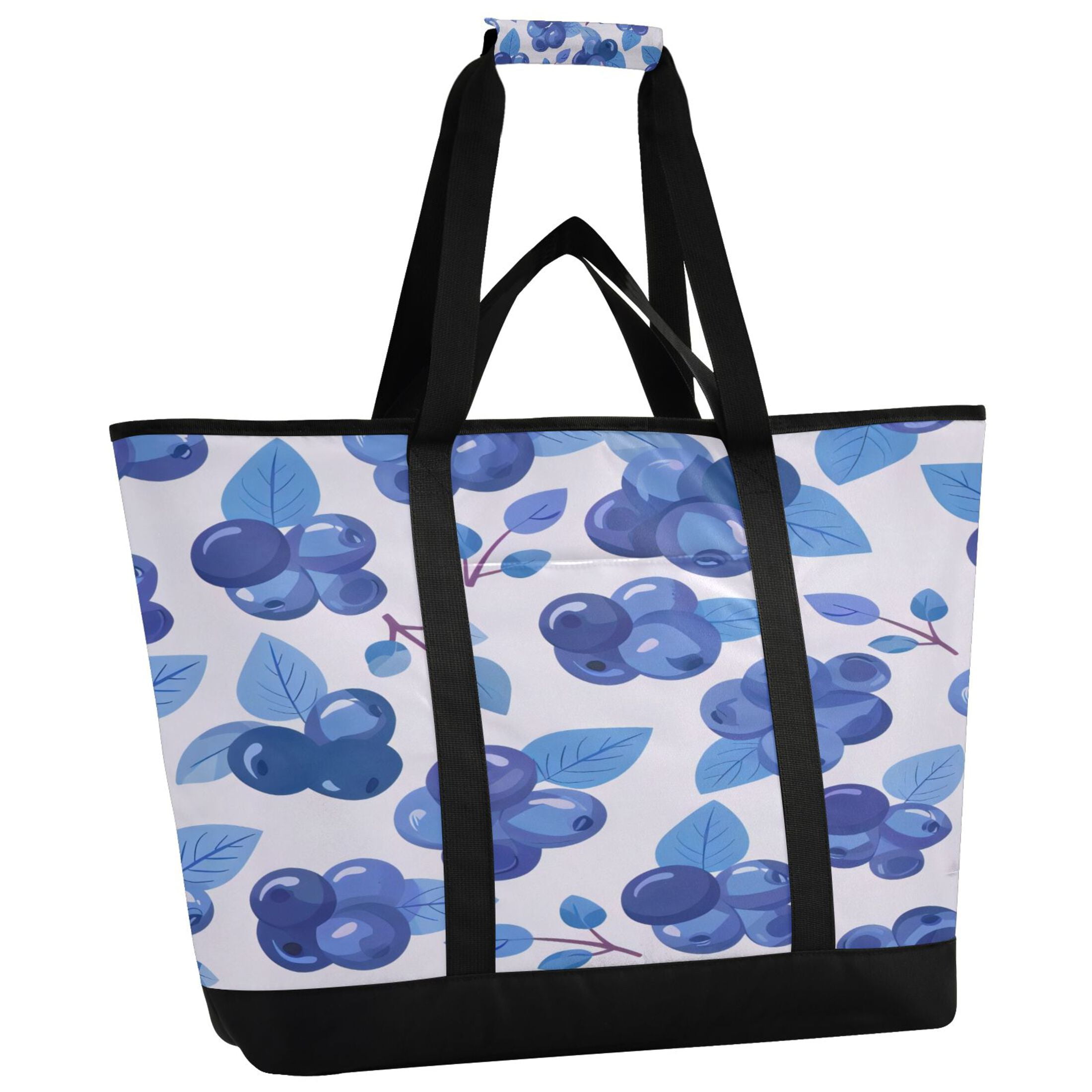 Large Hand-held Ice Pack Picnic Bag Insulation and Refrigeration Suitable for Shopping Picnics and Camping Blueberry
