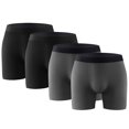 thumbnail image 6 of 4PK Performance Mens Boxer Briefs Polyester Underwear Size Small M Large XL XXL, 6 of 11