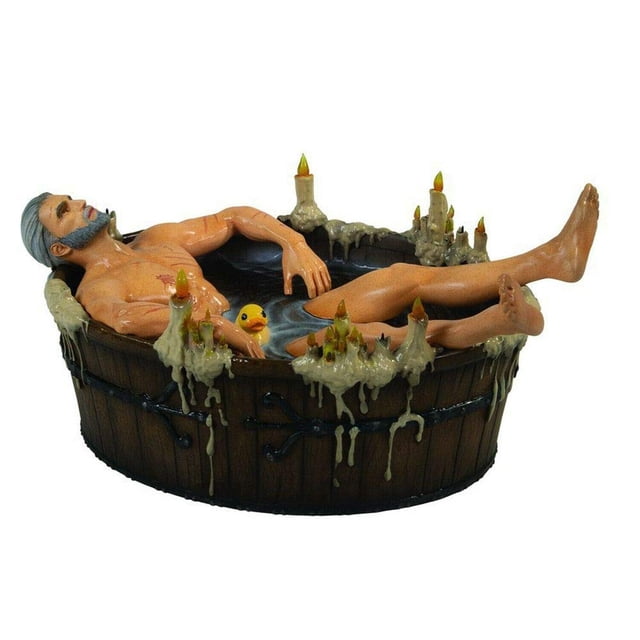 Dark Horse Deluxe The Witcher III: The Wild Hunt: Geralt en el baño Estatuilla de poliresina Marrón