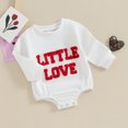 thumbnail image 2 of Bagilaanoe Newborn Baby Girl Oversized Romper Sweatshirt Long Sleeve Bodysuits Letter Embroidery Pullover 3M 6M 12M 18M Infant Casual Tee Tops, 2 of 8
