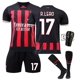 thumbnail image 1 of 16Black 17A Traje de jersey de equipo de fútbol masculino y femenino Giroud 9 # R.leao 17 # Pantalones cortos de manga corta para niños 2023 Conjunto de uniformes de fútbol de nuevo diseño con calcetín y rodilla esquí esquí Gafas de esquí, 1 of 1