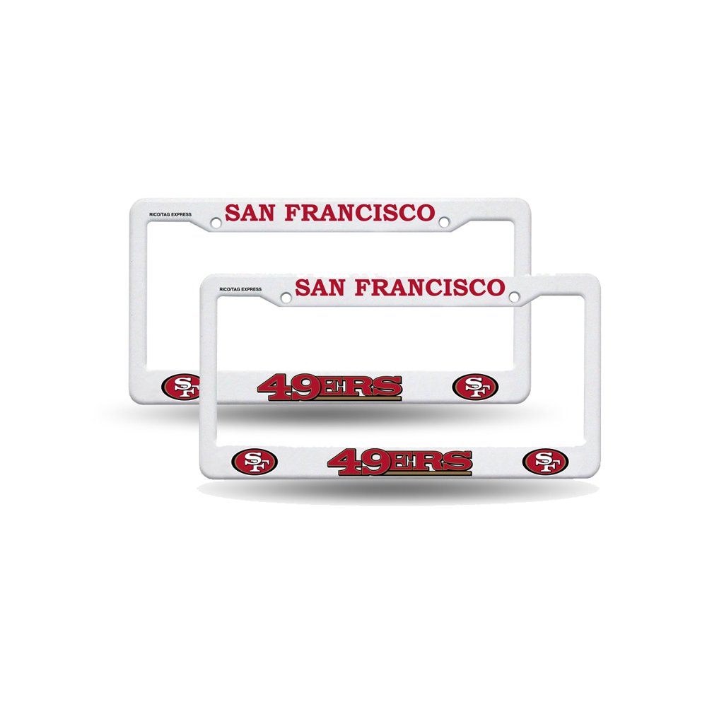 NFL Teams Football Plastic (2) License Plate Frame Set Car Truck Auto